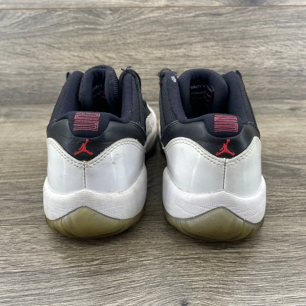Air‎ Jordan 11 Retro Low TD Toddler Black White Red Basketball Shoes 3.5Y 528896